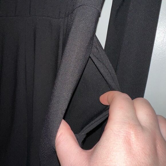 Altar’d State Medium Black Bell Long Sleeve Cutout Womens Romper EUC - Picture 5 of 13